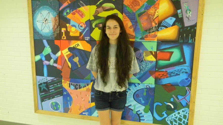 Maya Buck 17 would like to continue her art education and become an art teacher.
Photo by Nick Girolami 17