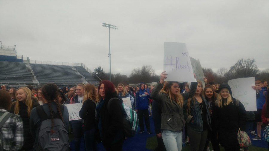 Just a few of the signs being held up just like #NeverAgain signs.