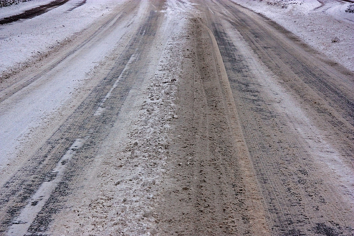 snowy road