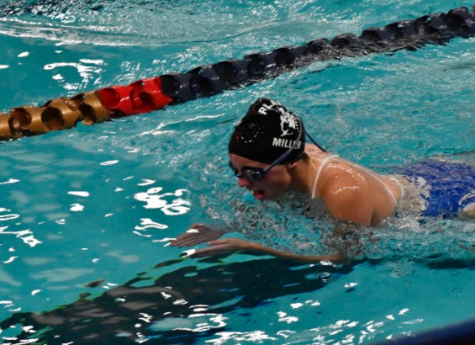 Lauren Miller, a sophomore with an inspiring daily schedule and impressive goals swimming